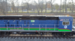 blue freight train