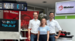 Tobias with co-workers at trade show