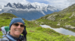 Christele selfie in front of a beautiful mountain