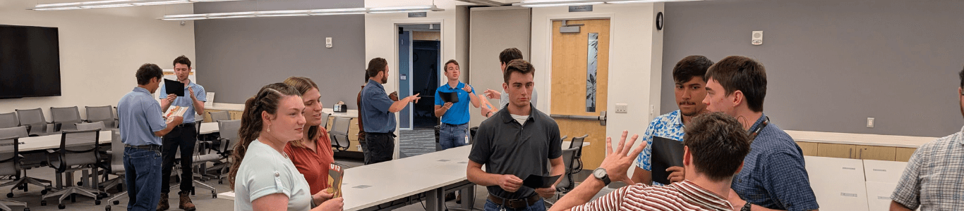 Interns working together on a project