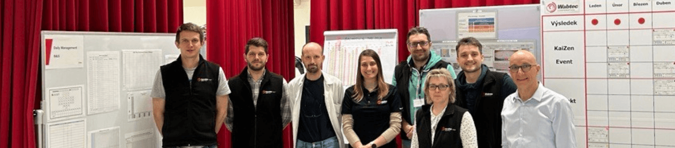 Julien with co-workers at an event