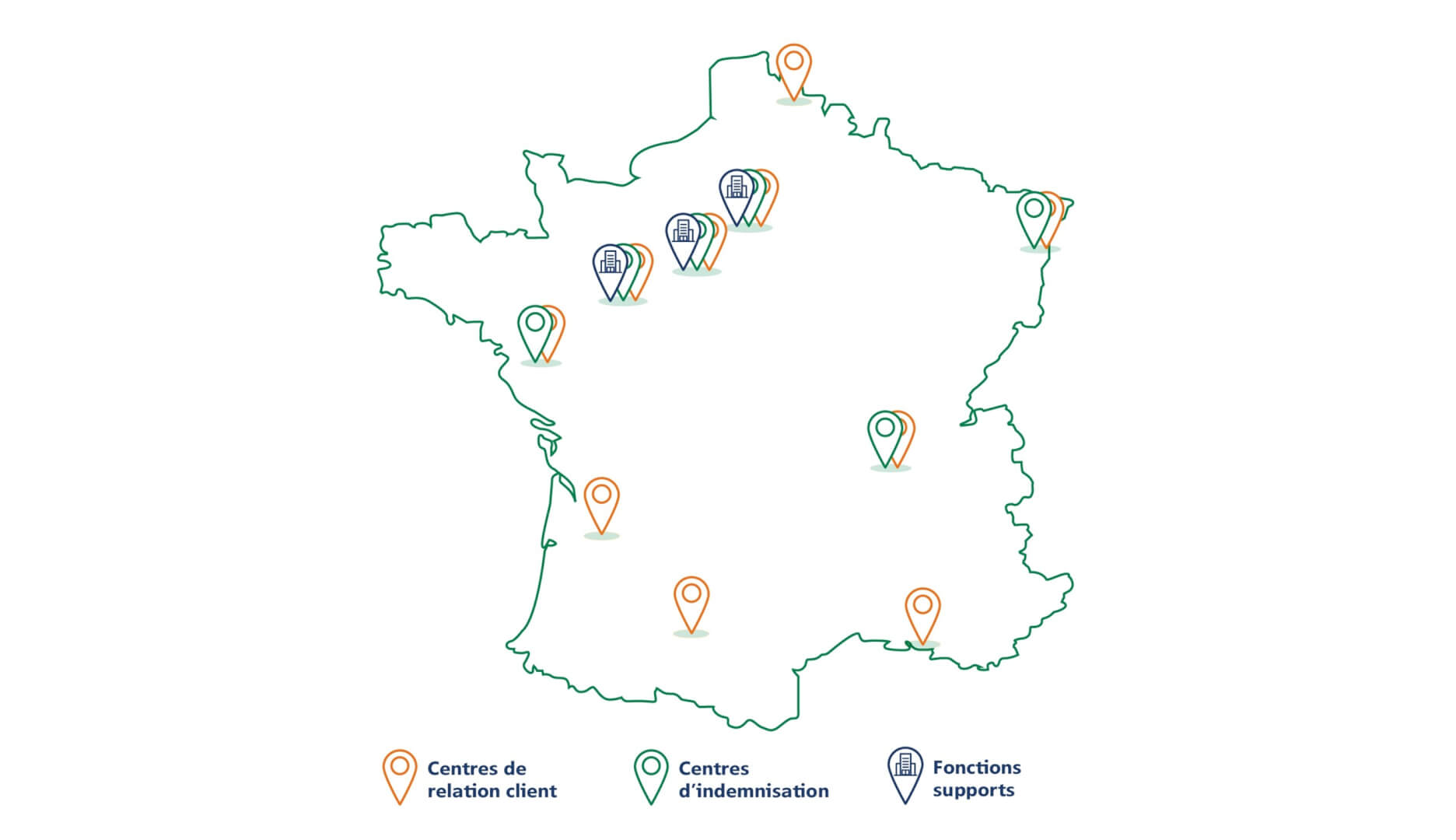 Carte implantations MMA