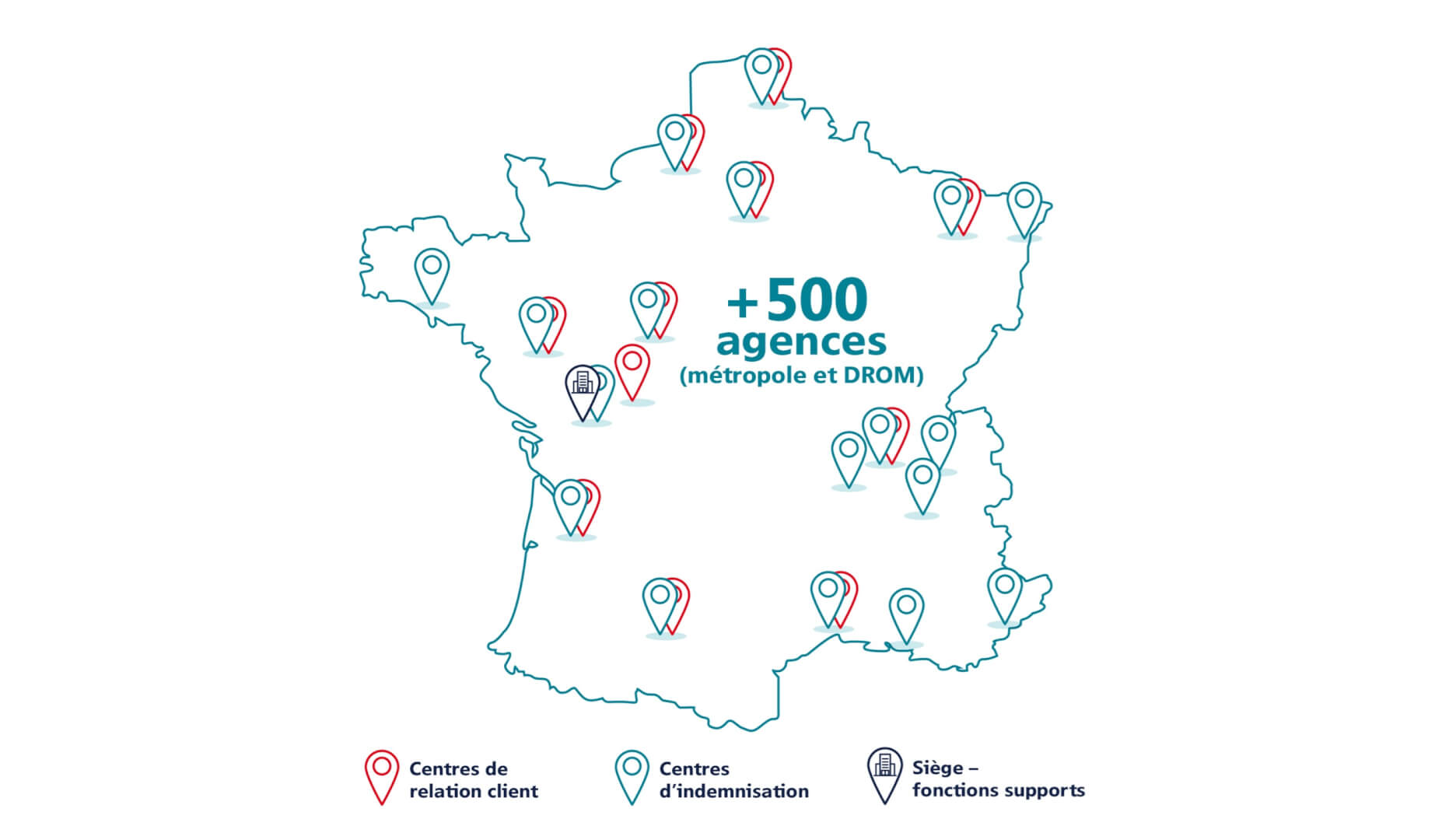 Carte implantations MAAF